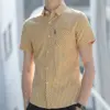 Summer Mens Wrinkle Resistant Striped Drape Shirt Summer Mens Wrinkle Resistant Striped Drape Shirt