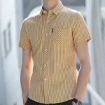 0292933d-5562-4461-9263-2e8cb7c93301.webp Summer Mens Wrinkle Resistant Striped Drape Shirt