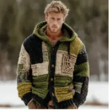 FallWinter European And American-Style Fleece Hooded Long-Sleeve Zip-Up Jacket FallWinter European And American-Style Fleece Hooded Long-Sleeve Zip-Up Jacket