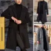 British men's long trench coat wool British men's long trench coat wool