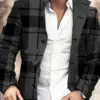 Men’s Slim Fit Mid-Length Trench Coat with Stand-Up Collar Men’s Slim Fit Mid-Length Trench Coat with Stand-Up Collar