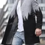1611996347787.webp Men’s Slim Fit Mid-Length Trench Coat with Stand-Up Collar