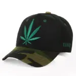 1621935792318.webp Simple Green Maple Leaf Hemp Leaf Caps Men And Women Baseball Caps Shopping