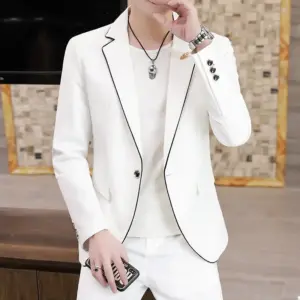 Slim Fit Cotton Men’s Suits (M-3 XL) Korean Style