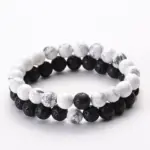 1730869331383.webp Classic Black Matte Green Malachite Bracelets Suitable Women Men Elastic Strand Jewelry