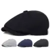 Warm Cotton Newsboy Cap for Women - Dome Crown Warm Cotton Newsboy Cap for Women - Dome Crown