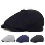 Warm Cotton Newsboy Cap for Women - Dome Crown