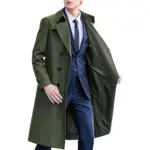18c35b9f-71fe-4b4f-8cc2-be53c9f16cf4.webp Men’s Long Trench Coat in Polyester Blend, Solid Color