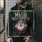 Loose Hooded Sweatshirt 3D Printed Hooded Sweatshirt