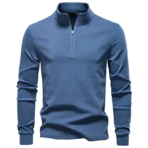 Thermal Half-Zip Stand Collar Base Layer Sweater for Men