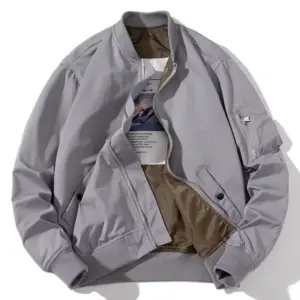 Men’s Pilot Jacket for Couples, Long Sleeve Polyester