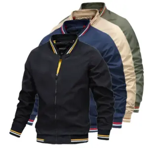 Lightweight Slim Fit Men’s Jacket with Zip Pockets