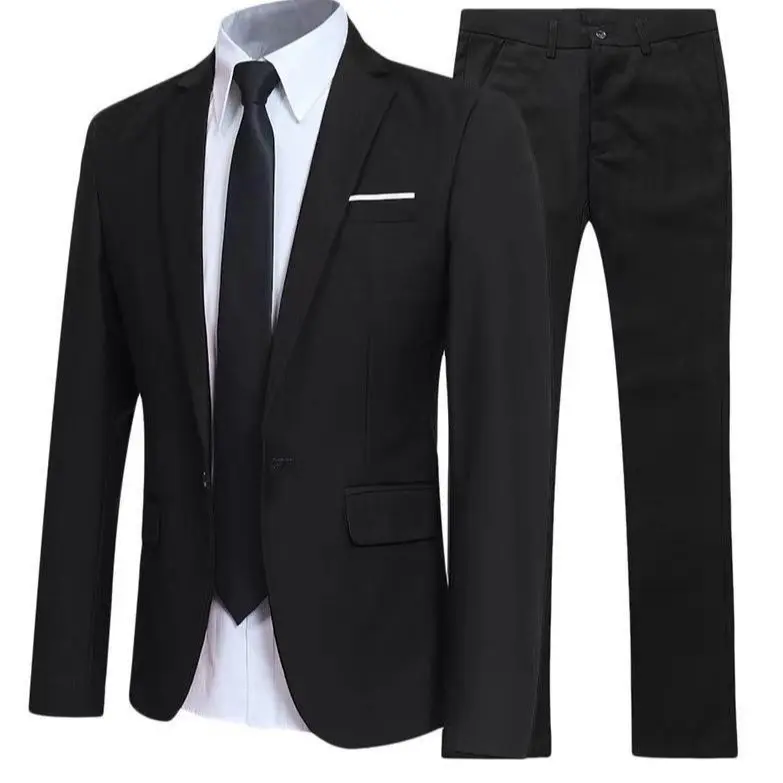 Light Business Men’s Suit Set with Regular Thickness Light Business Men’s Suit Set with Regular Thickness