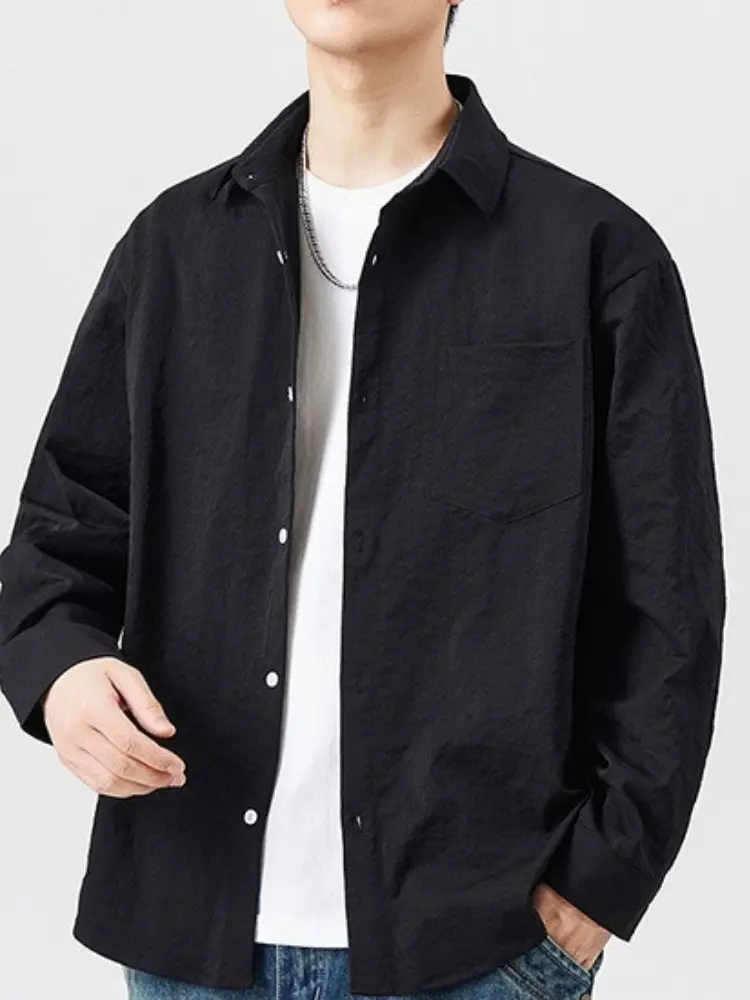 Four-Way Stretch Comfort Youth Shirt Long Sleeve Cardigan Four-Way Stretch Comfort Youth Shirt Long Sleeve Cardigan