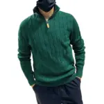 3807461e-fb26-4721-942c-e5db33fbd9f9.webp Warmth-Retaining Men’s Thermal Knit Top Half Zip Long Sleeve