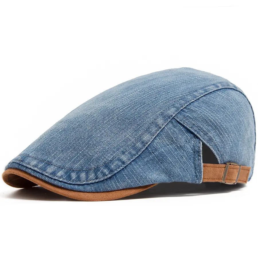 Breathable Cotton Beret for Men—Adjustable Sunshade