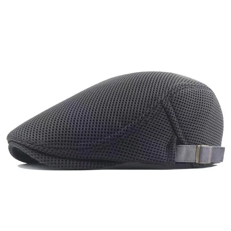 Breathable Sun-Protective Mesh Beret Hat with Conical Crown Breathable Sun-Protective Mesh Beret Hat with Conical Crown