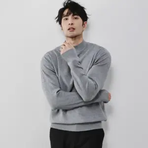 Winter New Arrival Slim-Fit Stretch Mock-Neck Knitted Sweater