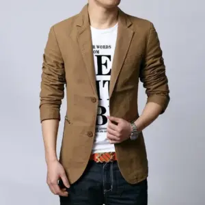 Slim Fit Men’s Blazer Jacket for Casual Wear, Sizes M-3 XL