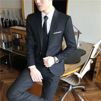 Men’s Suit Set with Size-Accurate Asian Sizing Guide Men’s Suit Set with Size-Accurate Asian Sizing Guide