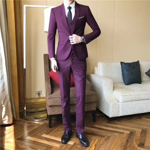Men’s Suit Set with Size-Accurate Asian Sizing Guide Men’s Suit Set with Size-Accurate Asian Sizing Guide