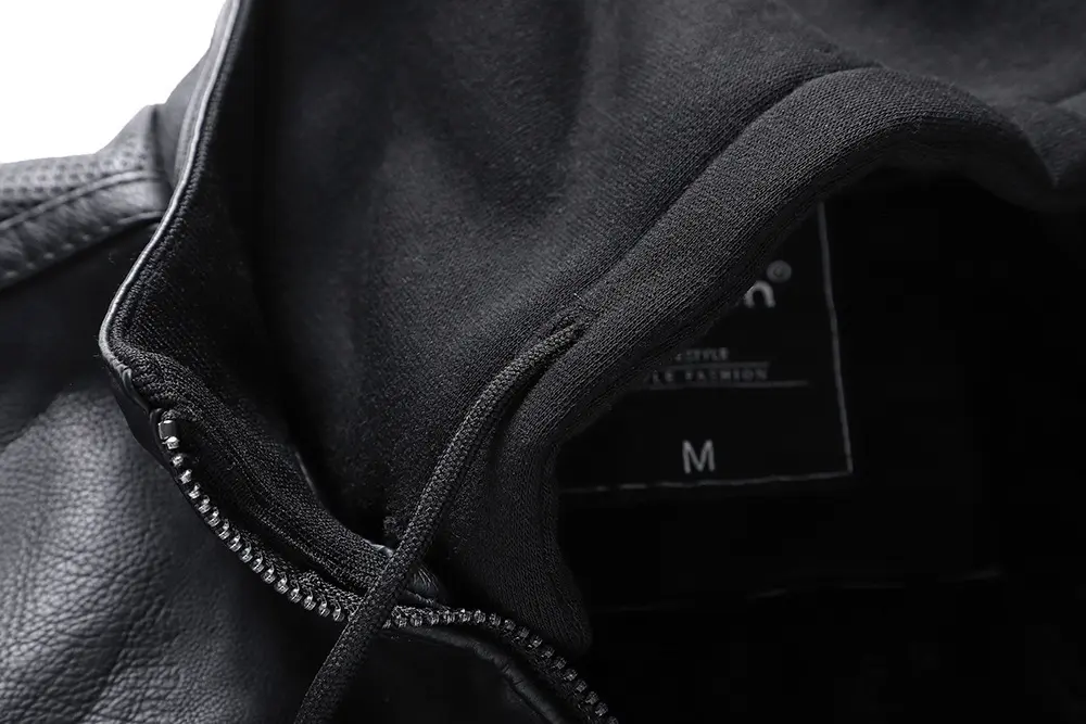 Winter Stand-Up Collar PU Leather Jacket for Men with Hood Winter Stand-Up Collar PU Leather Jacket for Men with Hood