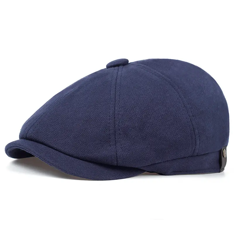 Warm Cotton Newsboy Cap for Women - Dome Crown
