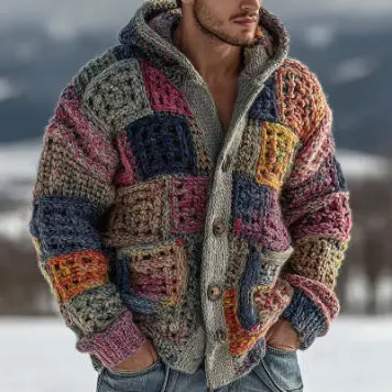 FallWinter European And American-Style Fleece Hooded Long-Sleeve Zip-Up Jacket FallWinter European And American-Style Fleece Hooded Long-Sleeve Zip-Up Jacket