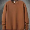 Thick Polyester Crew-Neck Base Layer Hoodie with Pockets for Men Thick Polyester Crew-Neck Base Layer Hoodie with Pockets for Men