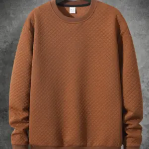 Thick Polyester Crew-Neck Base Layer Hoodie for Men