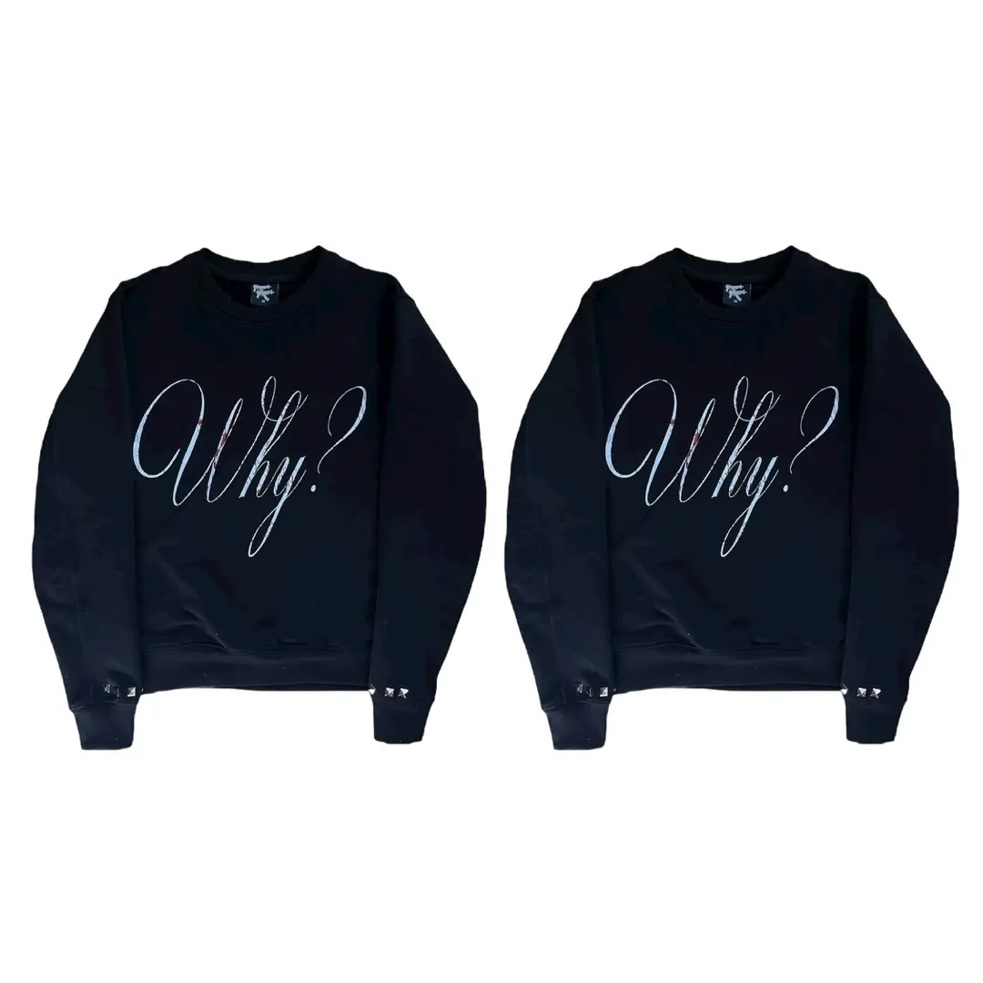 Long-sleeve Crewneck Striped Sweatshirt Long-sleeve Crewneck Striped Sweatshirt