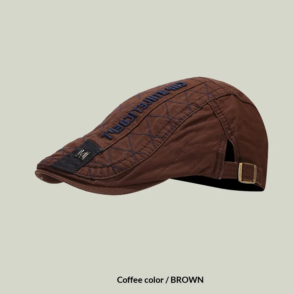Sun-Blocking Breathable Cotton Beret Painter Cap, 54-60 cm Sun-Blocking Breathable Cotton Beret Painter Cap, 54-60 cm