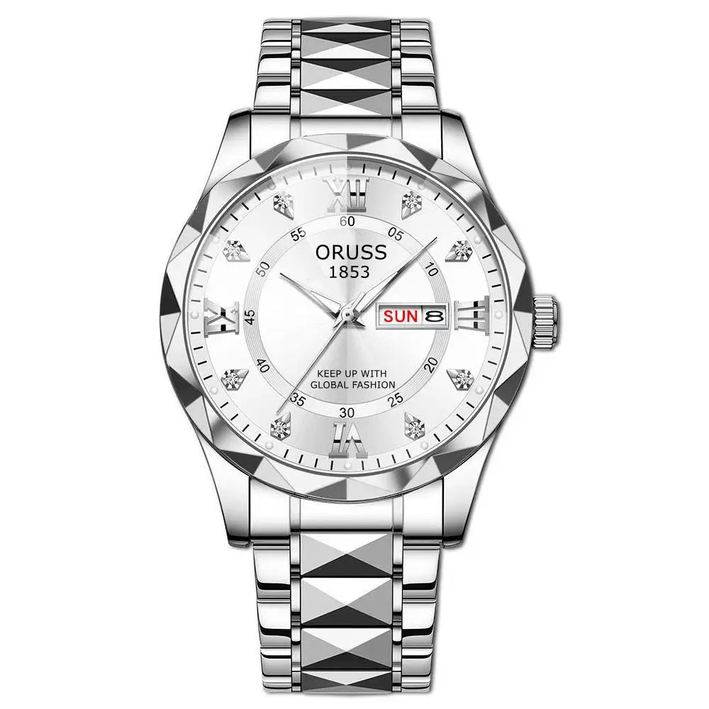 Dual Calendar Men’s Quartz Sport Watch with Alloy Case Dual Calendar Men’s Quartz Sport Watch with Alloy Case