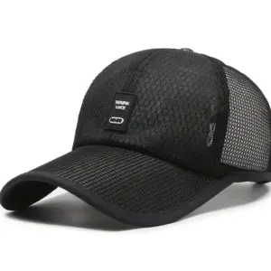 Breathable Baseball Cap-Black-1 Top