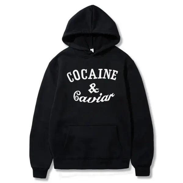 Hip Hop Letter Fleece Sweatshirt Pullover Sweatshirt