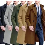 73d5ffc2-8b51-4773-afeb-92ce9aea0055.webp Men’s Long Trench Coat in Polyester Blend, Solid Color