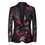 Bronzing Finish Stage Performance Men’s Suit Set - Polyester