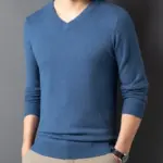 SpringAutumn Sweater V-Neck Top Men's