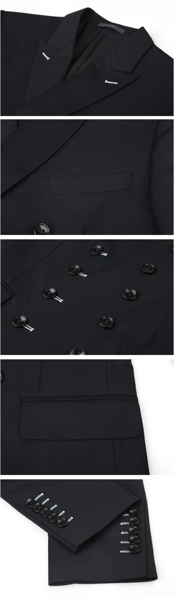 Professional Men’s Business Suit Set in Black, Navy & Grey, S-4 XL Professional Men’s Business Suit Set in Black, Navy & Grey, S-4 XL