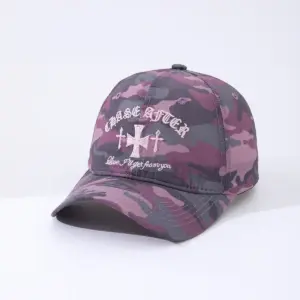 Unisex Color-matched Camouflage Embroidered Cross-shaped Quick-drying Adjustable Classic Fashion Baseball Cap Suitable For Outdoor Jungle Trips And Sports Activities