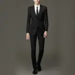 886728690785.webp Winter-Ready Slim-Fit Men’s Suit with Flat Collar - No Slit