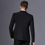 890816397320.webp Slim Fit Men’s Suit for Banquets, 2-Button Flat Collar