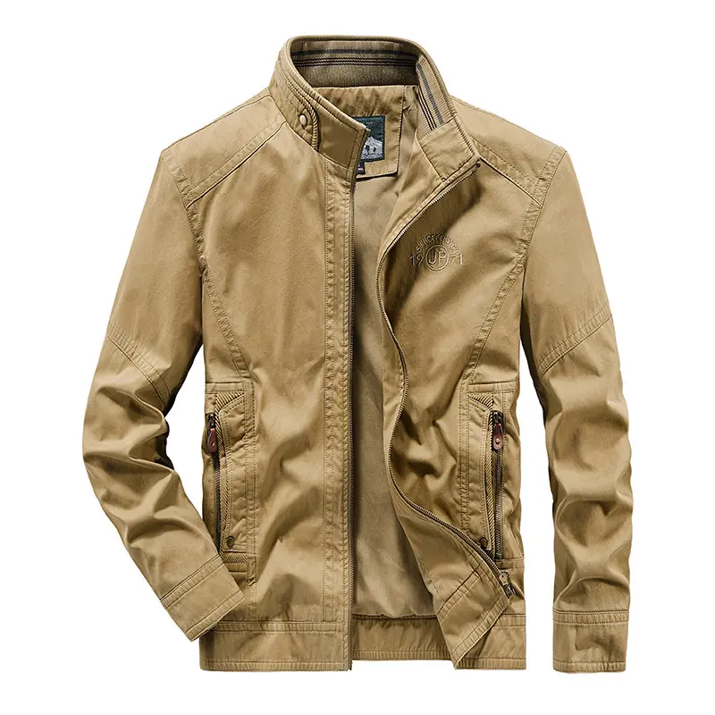 Slim Fit Cotton Trench Coat Jacket for Men Plus Size
