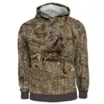 Printed Pullover Hooded Sweater