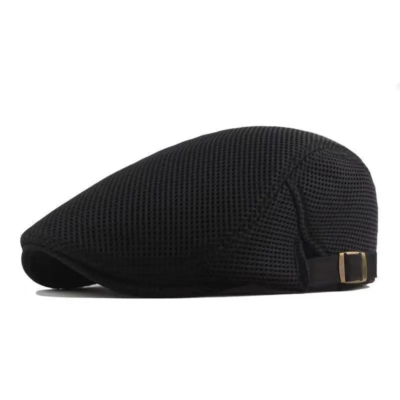 Breathable Sun-Protective Mesh Beret Hat with Conical Crown Breathable Sun-Protective Mesh Beret Hat with Conical Crown