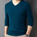 SpringAutumn Sweater V-Neck Top Men's