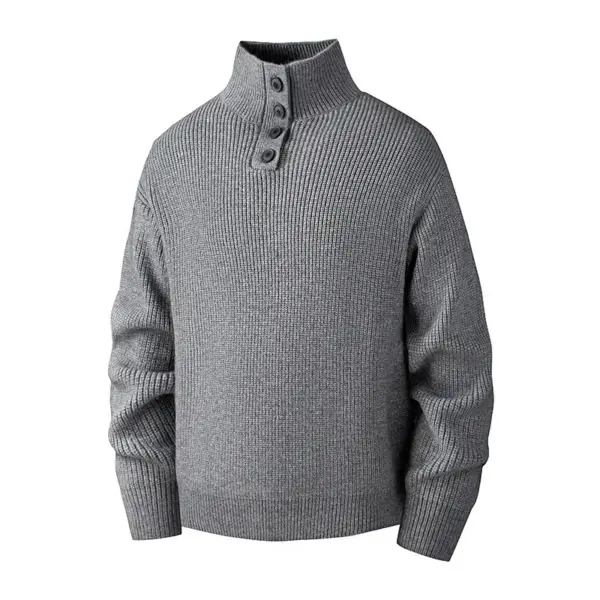 Warmth-Boosting Men’s Turtleneck Loose Knit Sweater - Thickened