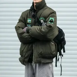 Warm Cotton-Padded Men’s Winter Jacket Thickened Fit