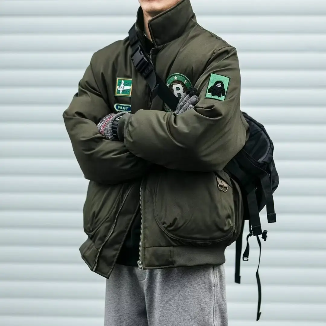 Warm Cotton-Padded Men’s Winter Jacket Thickened Fit Warm Cotton-Padded Men’s Winter Jacket Thickened Fit