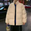 Warmth-Ready Men’s Down Padded Leather Jacket with Pockets Warmth-Ready Men’s Down Padded Leather Jacket with Pockets